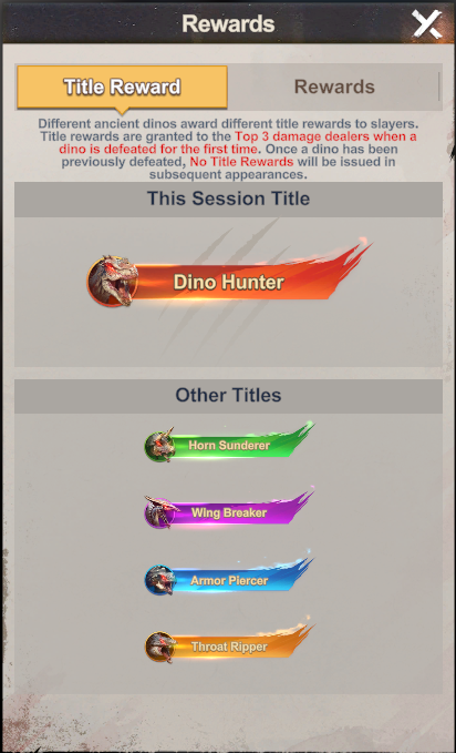 Ancient Dino Titles